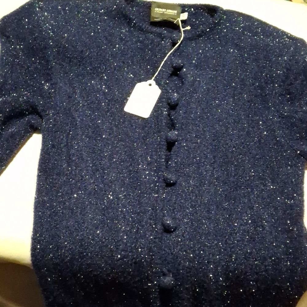 Giorgio Armani Midnight Blue Shimmer Dress (Can420)